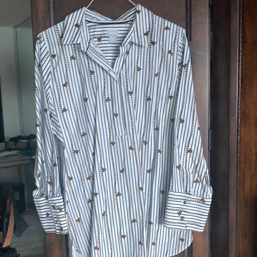 Chico’s striped tunic, size 3